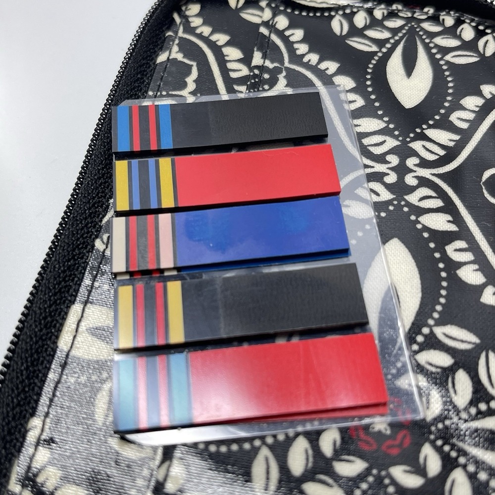 Vera Bradley Frill Zip Around Vinyl 4 Color Pens & Dividers‎ Pen Holder Wallet - Picture 4 of 11